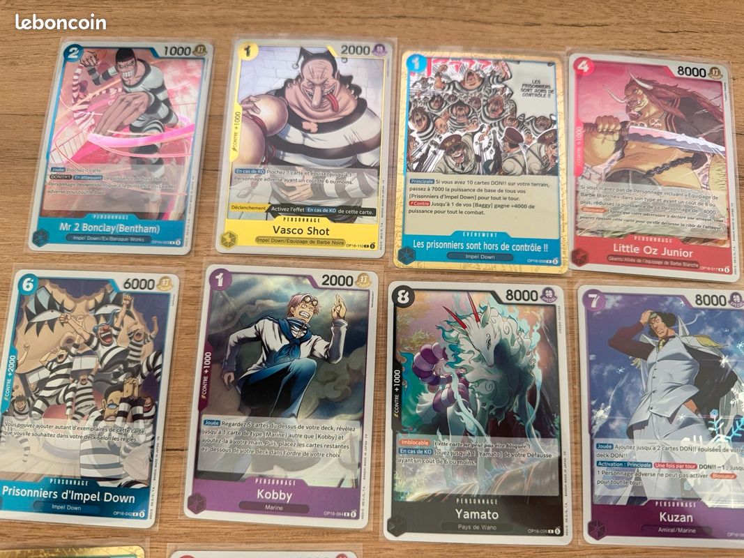 Lot de 169 cartes One Piece Card Game OP-16 FR (image 2)