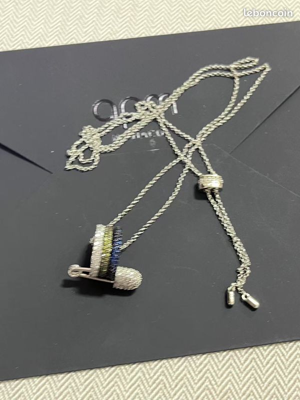✨ Collier APM Monaco - Design épingle à nourrice tricolore ✨ (image 4)