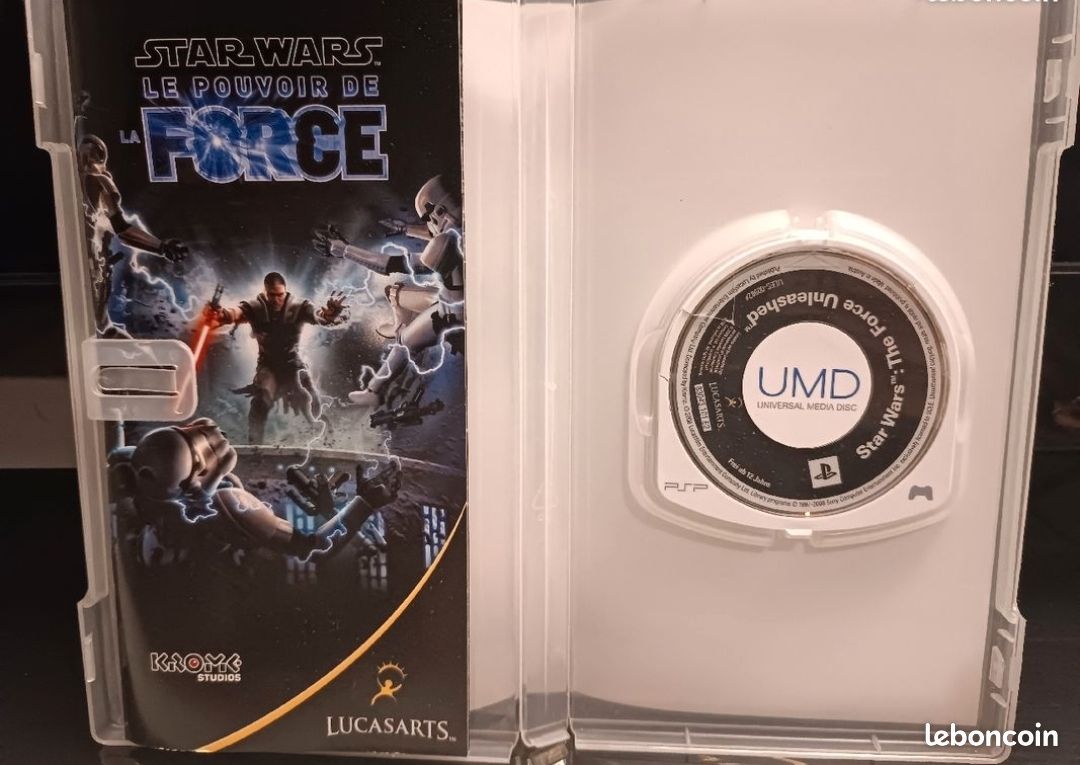 Jeu PSP Star Wars Le Pouvoir De La Force - Complet, Bon état