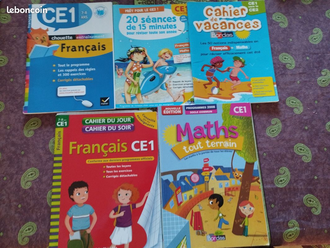 5 Cahiers / livres aide scolaire CE1 (image 1)