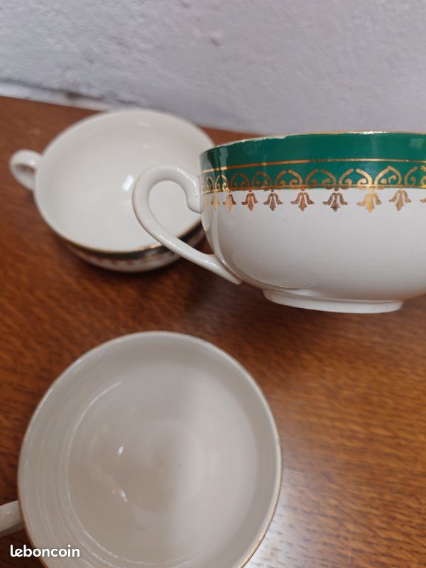 Tasses et soucoupes Sarreguemines France Emery (image 14)