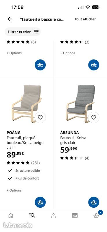Fauteuil à bascule IKEA (image 8)