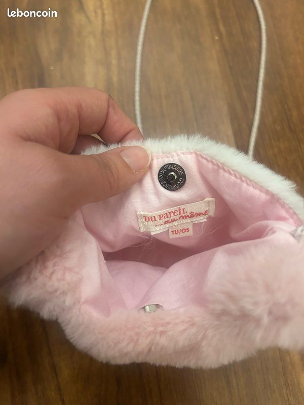Sac Bandoulière Enfant Yuko B "Foxy Le Renardeau" - Rose Pailleté, Oreilles Scintillantes, Bandoulière Ajustable, Fermeture éclair - Cadeau Mignon Pour Fille