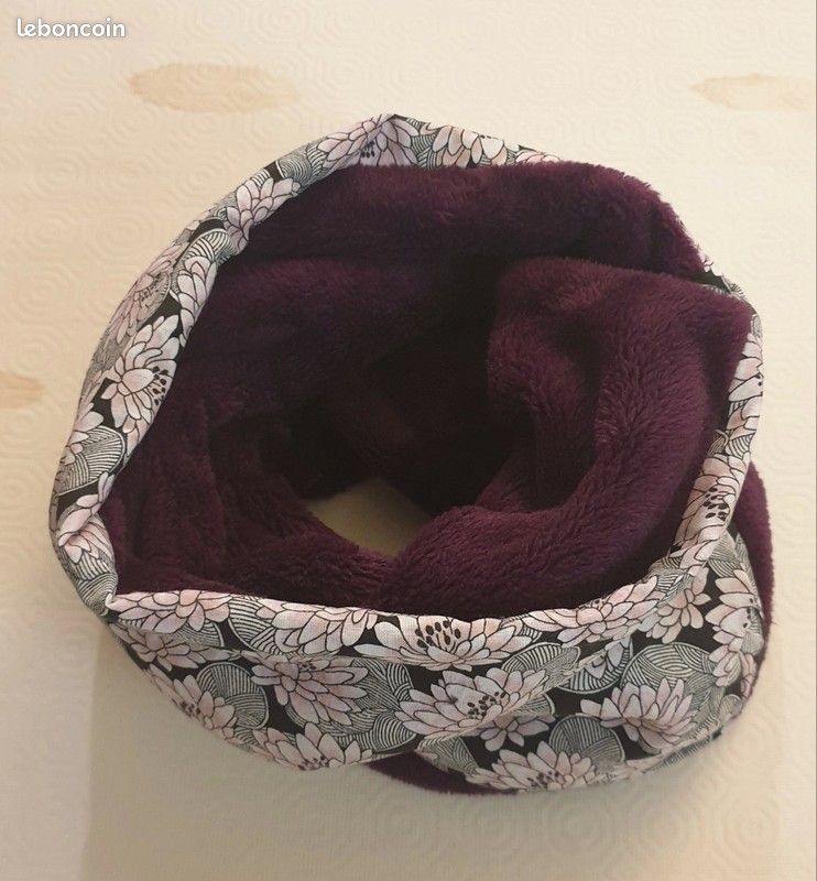 Snood / Tour de cou Fille Nénuphar doublé polaire (image 2)