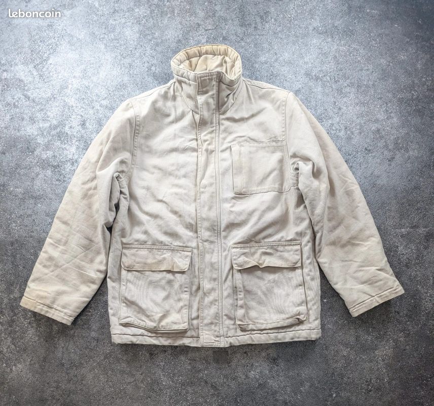 Veste L.O.G.G. H&M workwear vintage beige S – Field Jacket matelassée utility (image 2)