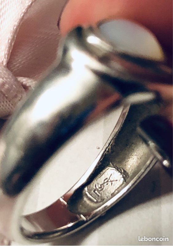Bague argent bague original Yves Saint Laurent taille 53 soit 16,8mm (image 3)