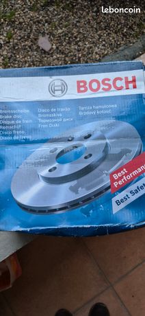 Jeu De 2 Disques De Frein Avant Pleins Bosch BD1029 - Pour VW Golf V/VI, Audi A3, Seat Leon
