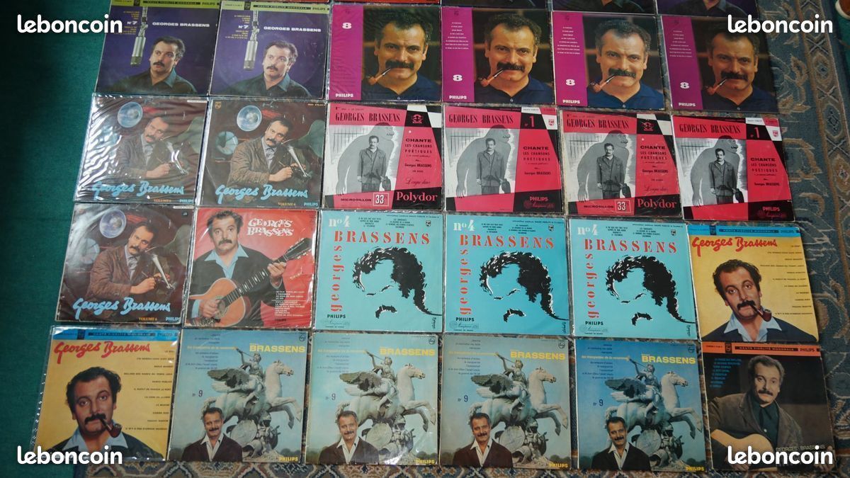 Georges Brassens 45 vinyles 25 cm (image 2)