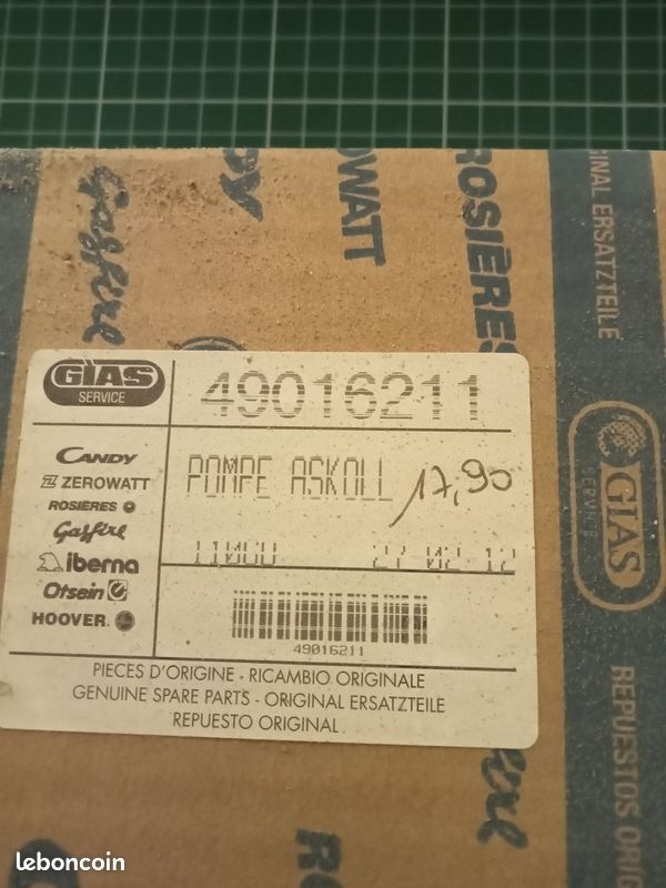 Pompe de vidange Askoll lave linge Indesit (image 4)