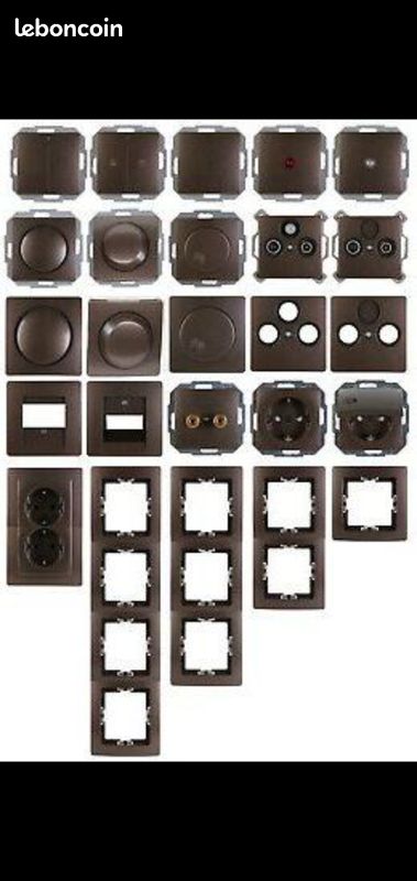 Bouton cache rotatif pour variateur de lumière Kopp Paris Couleur marron neuf (image 9)