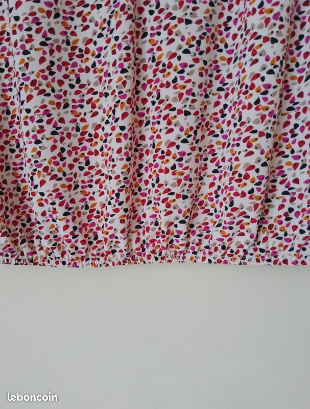 Blouse fluide motifs multicolores - Taille 36/S (image 4)