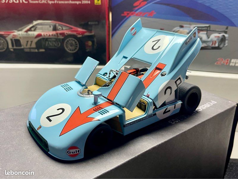 Miniature 1/18 auto art signature Porsche 908/03 Nürburgring 1971 Bell/ Siffert N2 Gulf réf87173 (image 1)