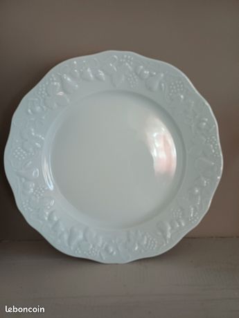 Petit Plat Porcelaine Limoges Deshoulieres Foëcy - Décor Couverts - TBE