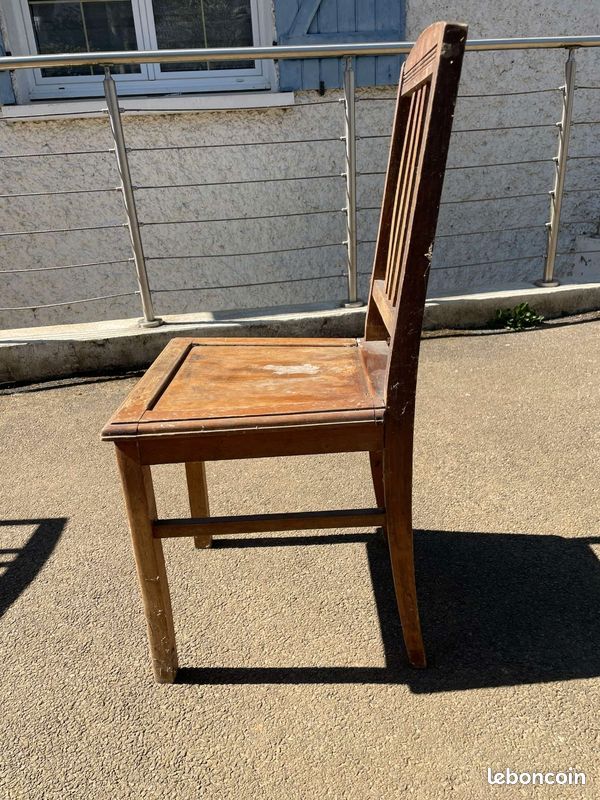 Chaises anciennes bois (image 5)