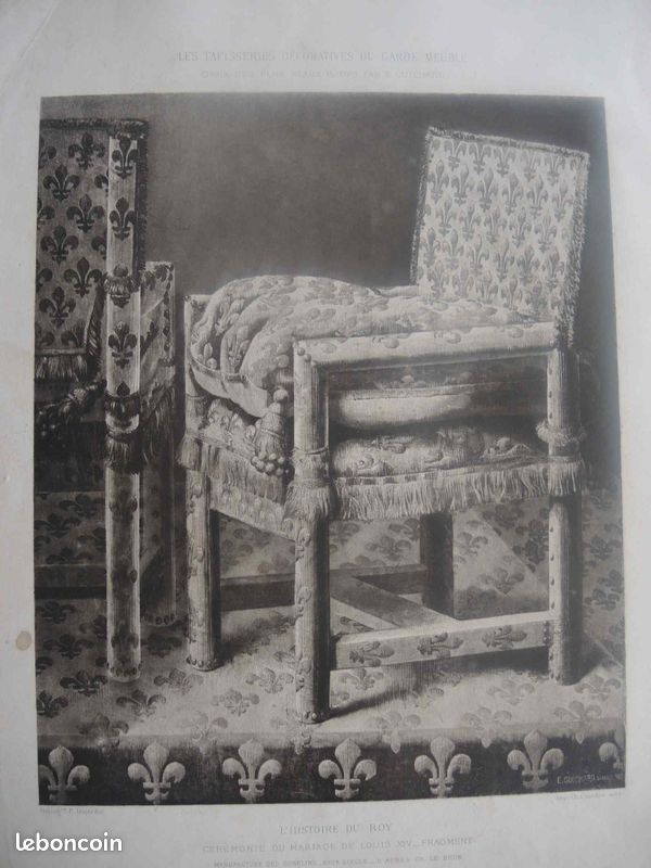Reproduction taille douce ''L'histoire du Roy – Cérémonie de mariage de Louis XIV'' de Guichard (image 1)