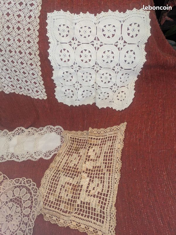 Lot De Broderie XIXe : Navette Bakélite, Dentelle, Nécessaire Musée - Occasion