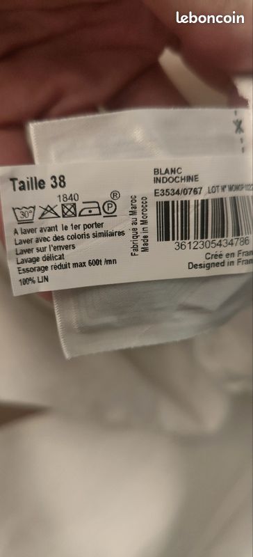 Pantalon en lin femme en 38 Monoprix (image 4)