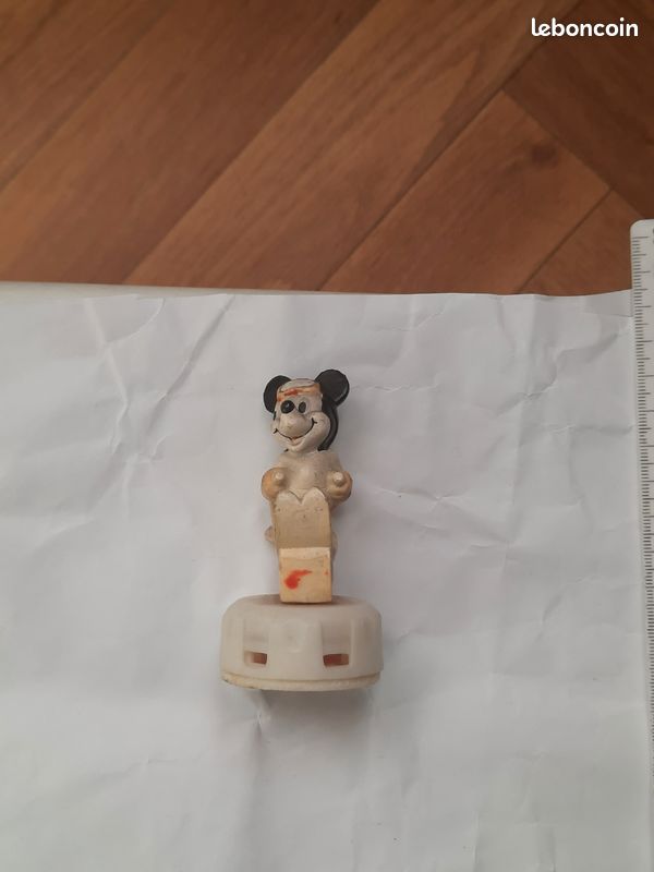 Figurine Mickey Mouse Collector 1962 - Disney Vintage Plastique - Occasion