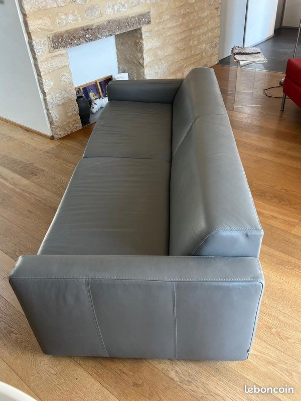 Canapé cuir contemporain 3 places (image 5)
