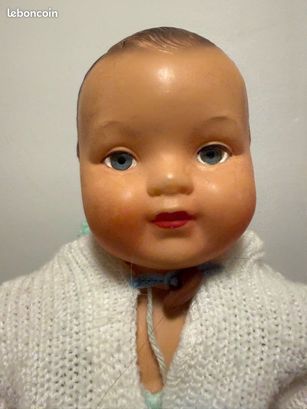 Poupée Mannequin PETITCOLLIN 43 Cm De 1958 - Tête Pivotante Polyéthylène - Occasion