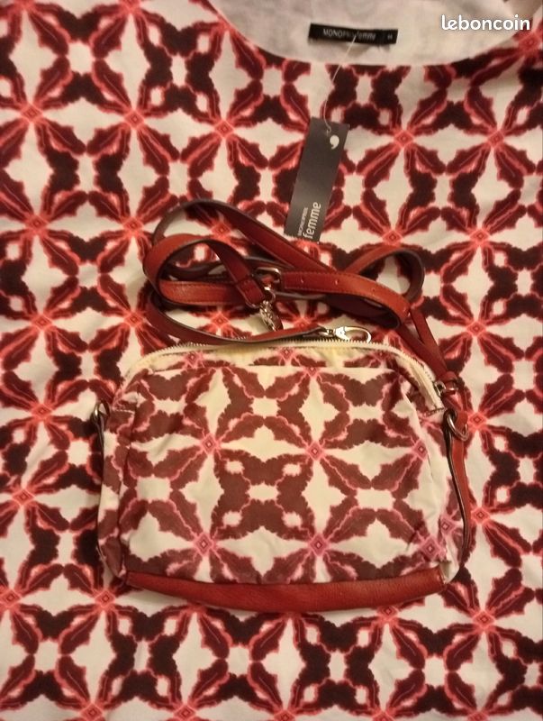 Tee-shirt 44 et sac coordonné neufs Monoprix femme (image 1)