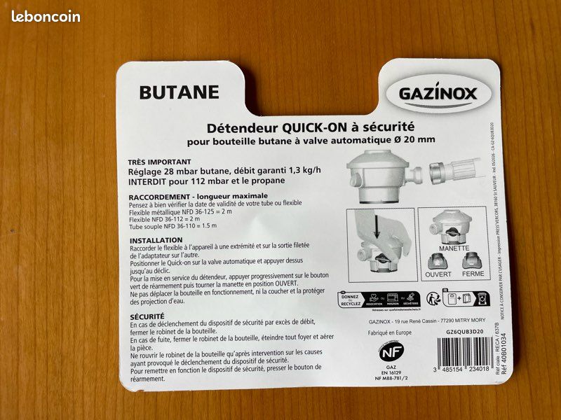Détendeur Quick-on Butane (image 8)