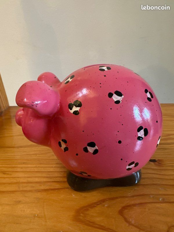 Joli cochon tirelire en céramique (image 2)