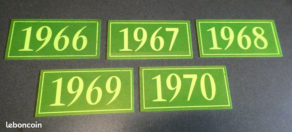 Plaques d’années pour expos d’anciennes (image 1)