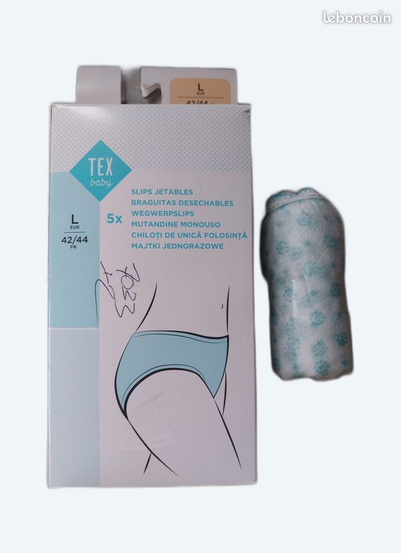 Culottes jetables de maternité taille L Équipement bébé