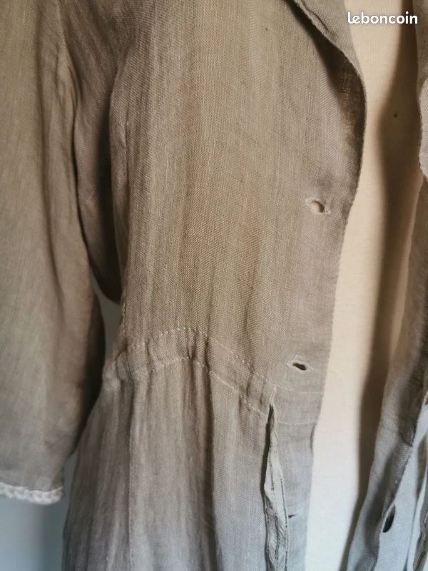 Veste légère en lin et coton femme de la marque SYM taille 38 (image 9)