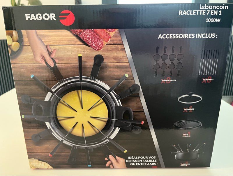 Appareil fondu raclette fagor neuf (image 2)