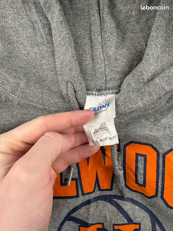 Hoodie Valwood Basketball gris vintage (image 6)
