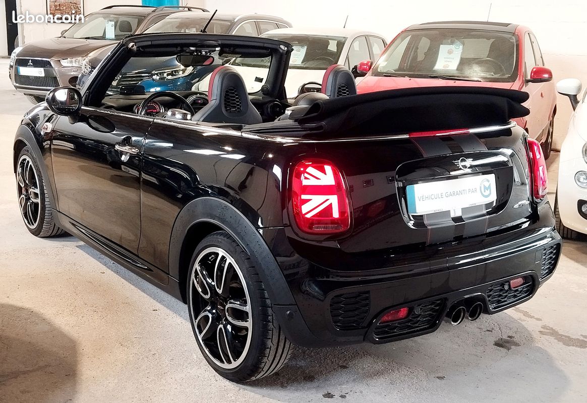 Mini cooper cabriolet (3) john cooper works 231cv finition pro bva8 etat exceptionnel entretien a jour garantie 6 mois (image 6)