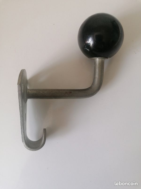 Patère vestiaire école boule Bakélite vintage (image 2)