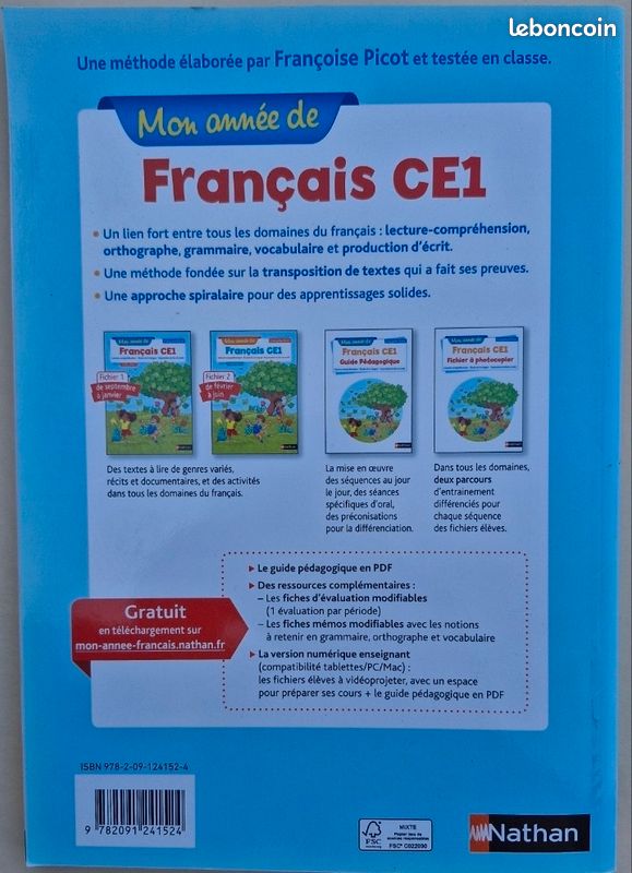 Fichier d'élève Mon Année de Français CE1 (image 4)