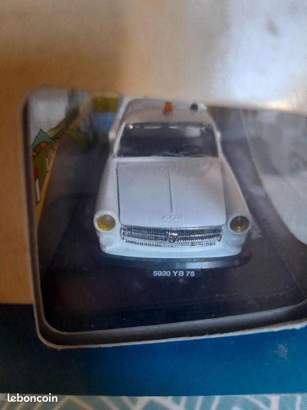 Miniature Eligor 1/43 – Peugeot 201 Roadster Blanche – Modifiée SB – Occasion (sans Boîte)