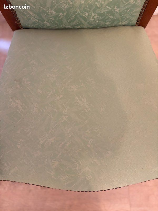 Fauteuil vert voltaire (image 2)