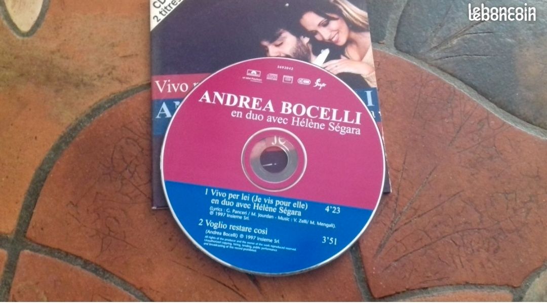 CD 2 Titres Andrea Bocelli (image 2)