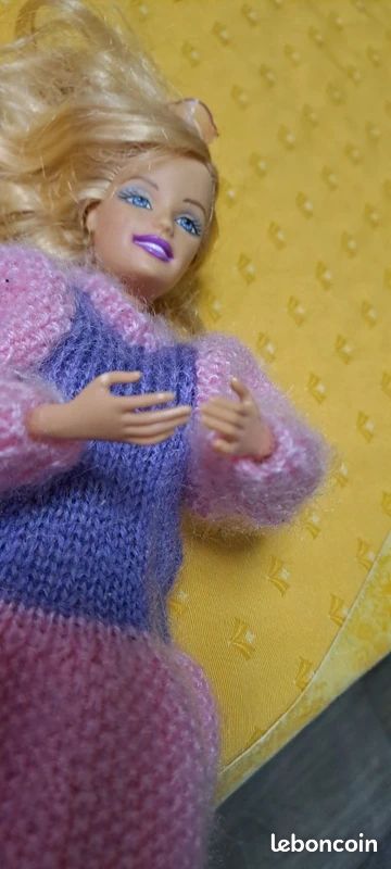 Poupée Barbie Vintage Articulée 1998 Mattel - Mécanisme Levier, Occasion Excellent état