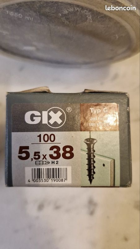 Lot vis placo, auto-foreuse, Gix , chevilles à frapper (image 7)