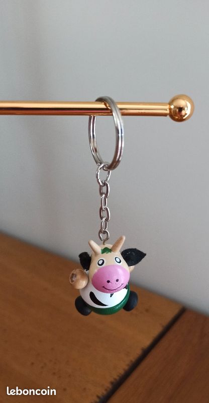 Porte clés bois animaux (image 1)