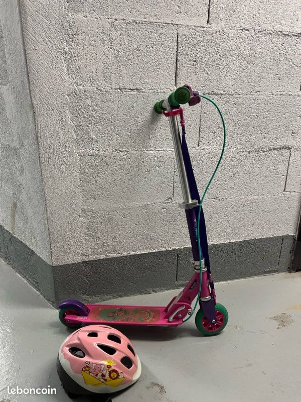 Trottinette enfant play 5 avec frein - Violette (image 1)