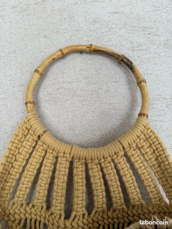 Panier mexicain, anses en bambou (image 2)