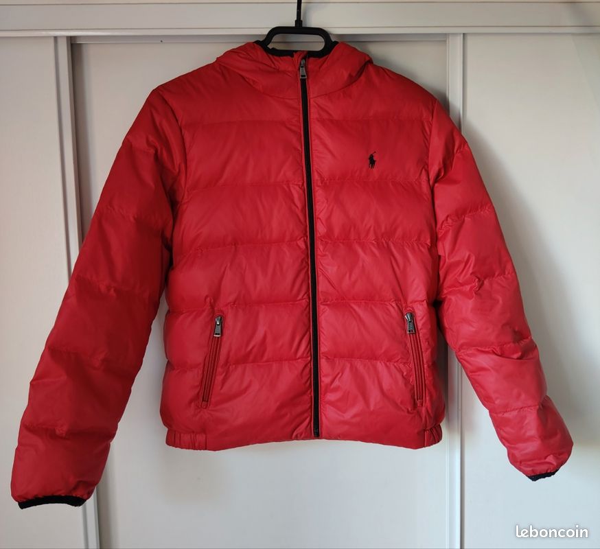 Doudoune Ralph Lauren rouge, L (14-16 ans) (image 1)