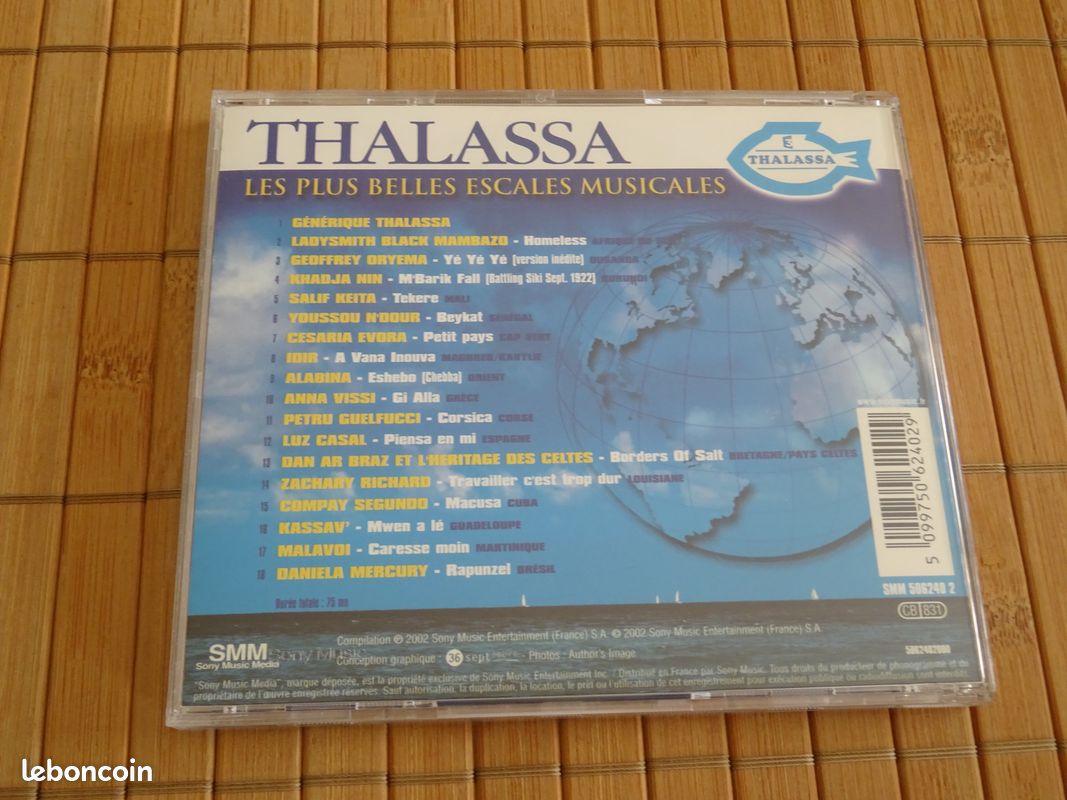 Album CD LES + BELLES ESCALES MUSICALES avec le GENERIQUE de THALASSA / bobp (image 2)