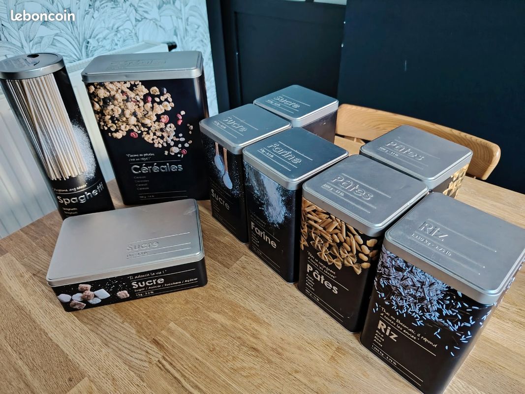 Lot de 9 boîtes de rangement cuisine (image 2)