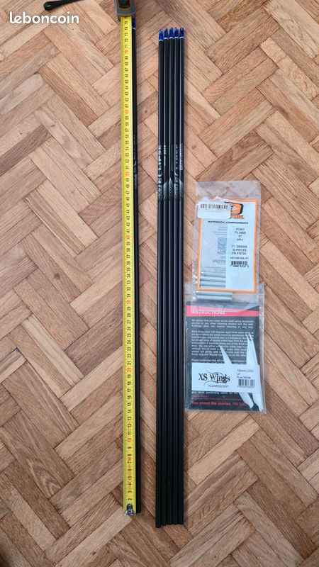 Flèches Easton Eclipse X7 - 8 Flèches Coupées à 29 Pouces - Pour Arc Classique - Occasion Bon état