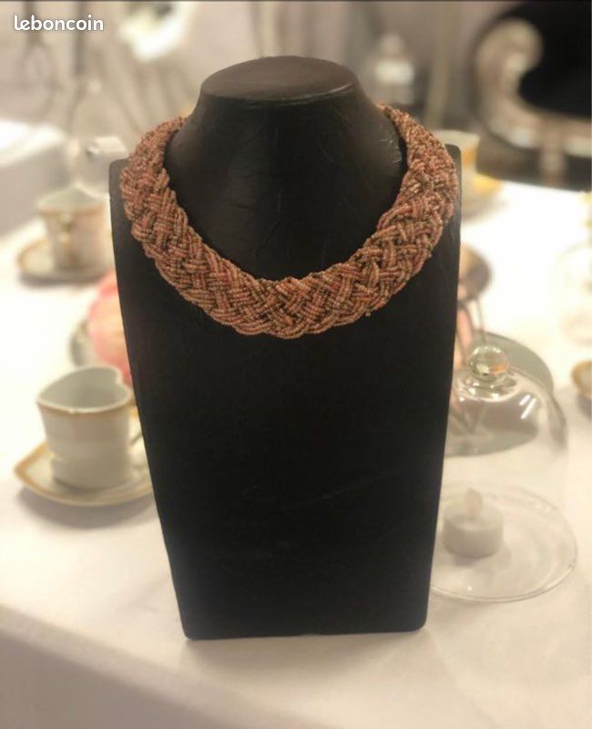 Collier de perles tressé (image 1)