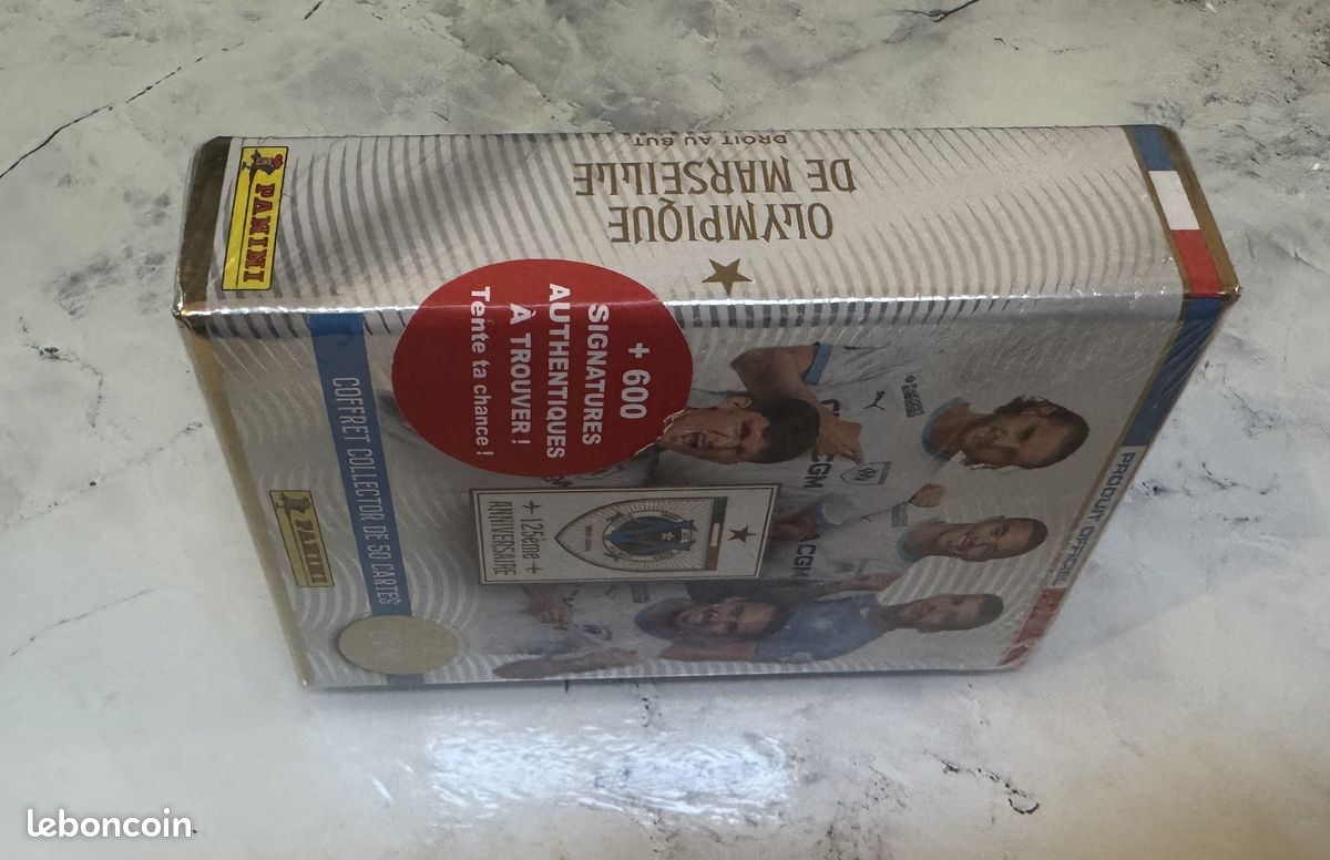 Coffret Panini Olympique De Marseille 125 Ans – 50 Cartes Collector Saison 2024-2025
