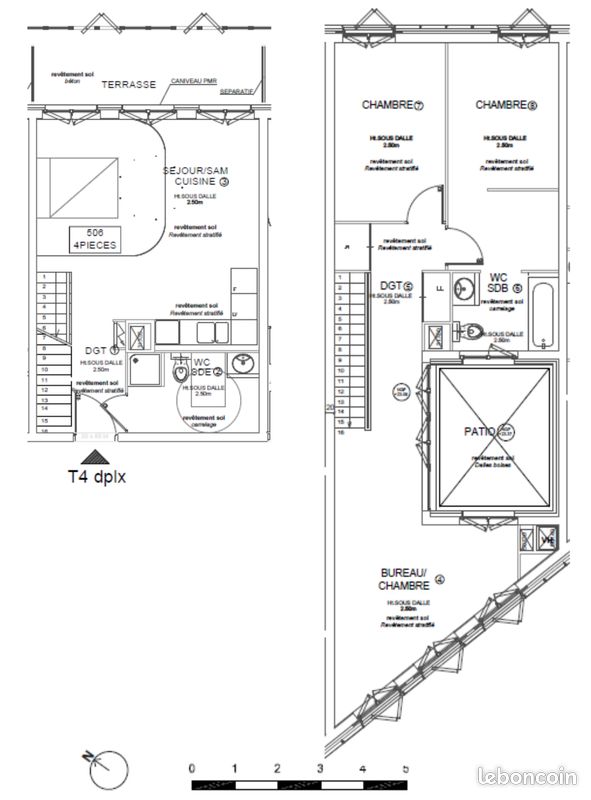 Appartement a louer begles - 3 pièce(s) - 90 m2 - Surfyn